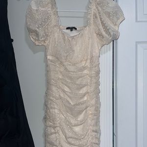 Cream color mini dress